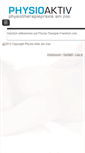 Mobile Screenshot of physiotherapie-frankfurt.com